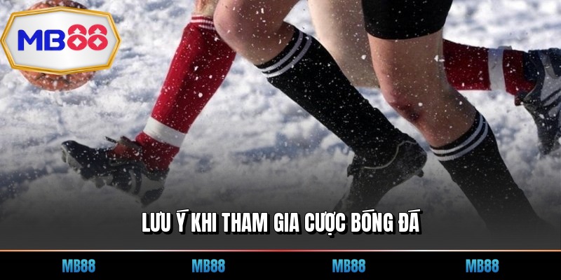 Lưu ý khi tham gia cược bóng đá